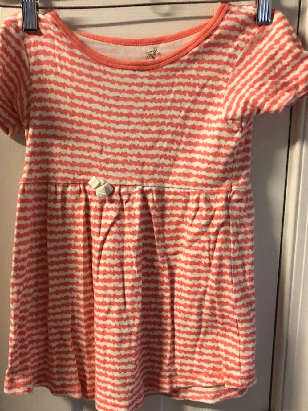 Touched by Nature Girls Dress Short Sleeves 100 % Organic Cotton Size 5T